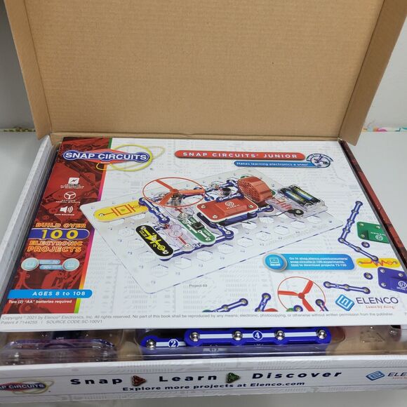 ELENCO Snap Circuits Jr. 100 Experiments Electronics Discovery Kit - Picture 6 of 7